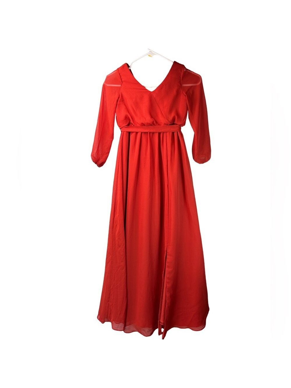 Azazie Angelica Rust Formal Kids Dress Girl Size 6 - Picture 5 of 7